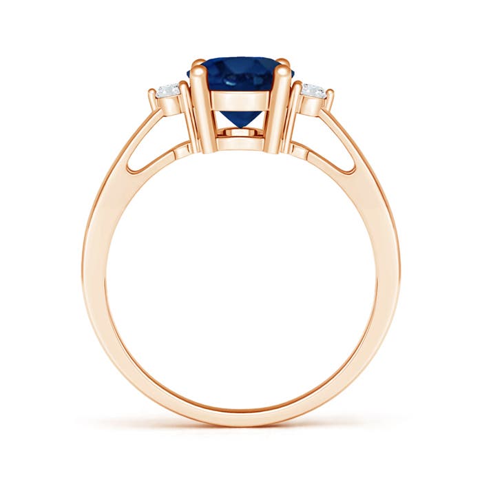 AA - Blue Sapphire / 2.07 CT / 14 KT Rose Gold