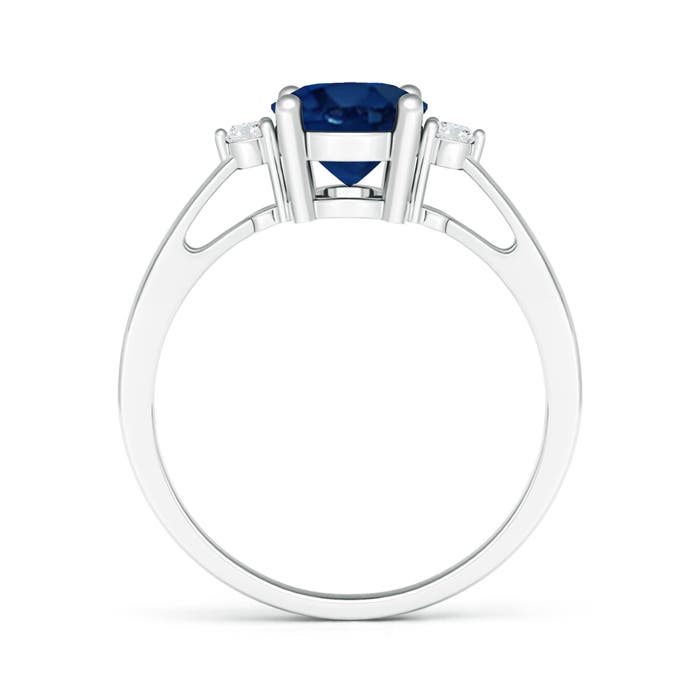 AA - Blue Sapphire / 2.07 CT / 14 KT White Gold