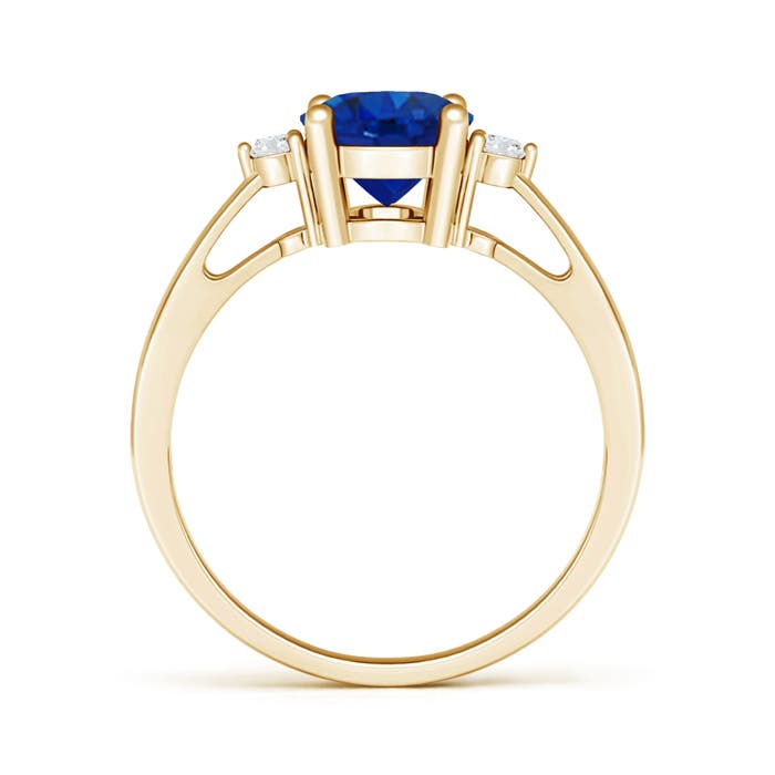 AAA - Blue Sapphire / 2.07 CT / 14 KT Yellow Gold