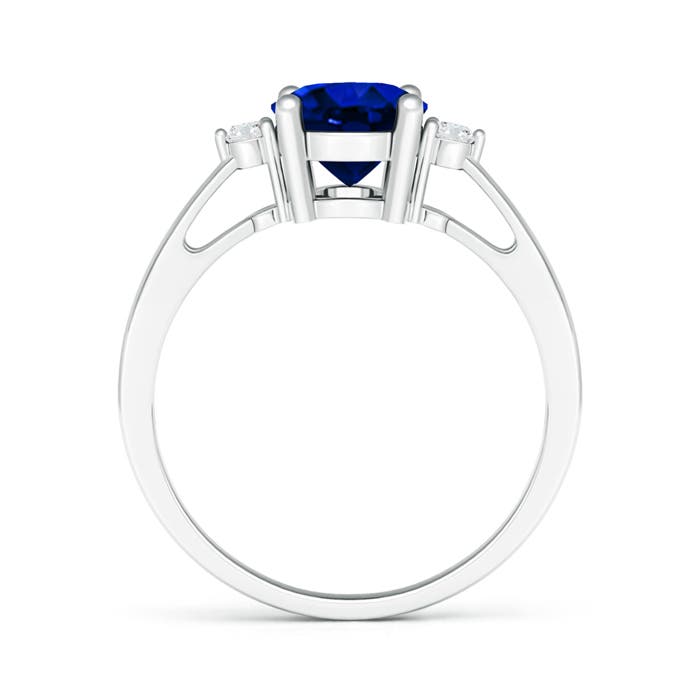 AAAA - Blue Sapphire / 2.07 CT / 14 KT White Gold