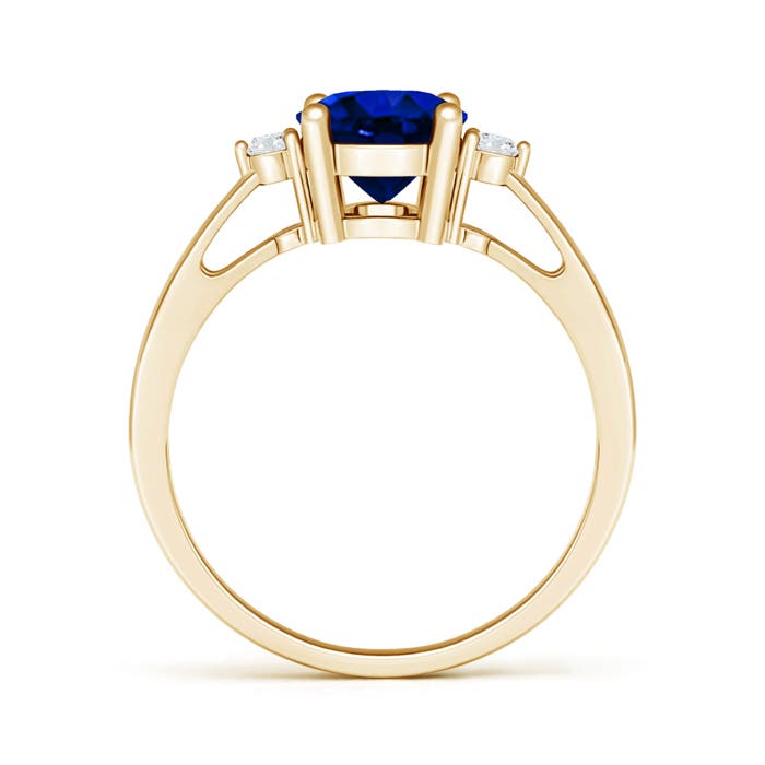 AAAA - Blue Sapphire / 2.07 CT / 14 KT Yellow Gold