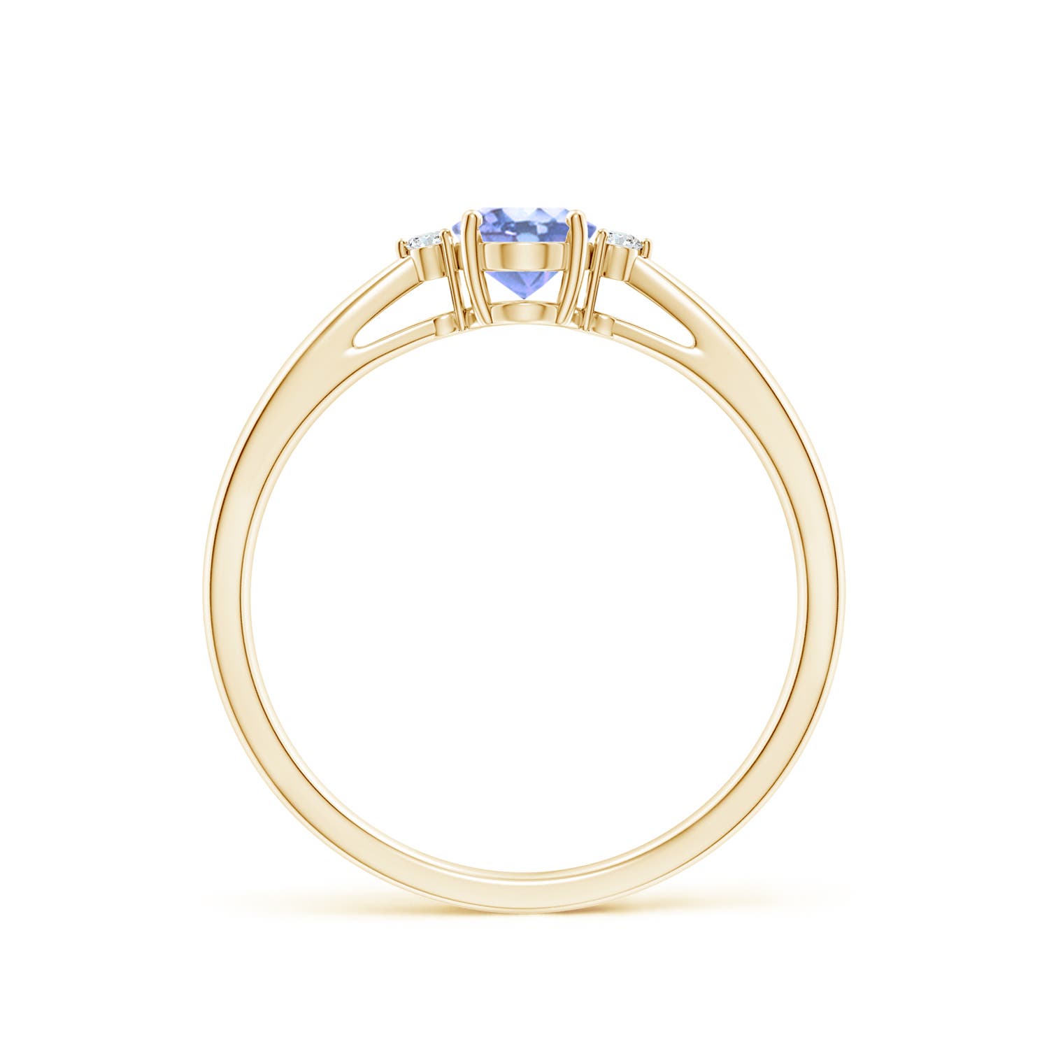 A - Tanzanite / 0.48 CT / 14 KT Yellow Gold