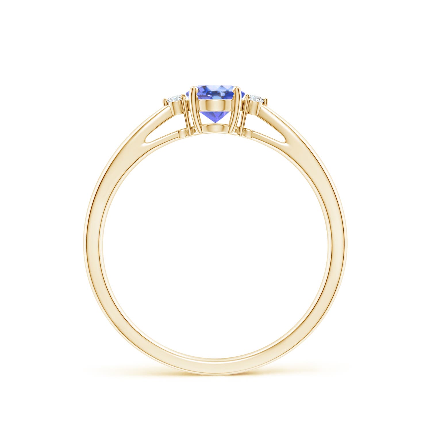 AA - Tanzanite / 0.48 CT / 14 KT Yellow Gold