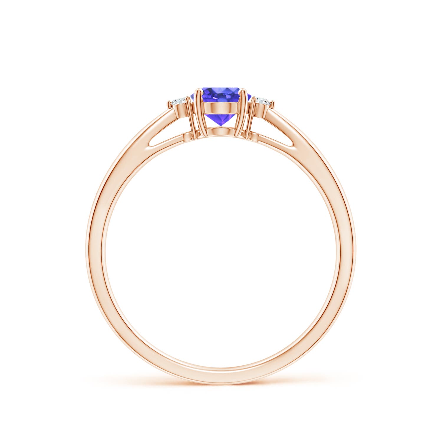 AAA - Tanzanite / 0.48 CT / 14 KT Rose Gold