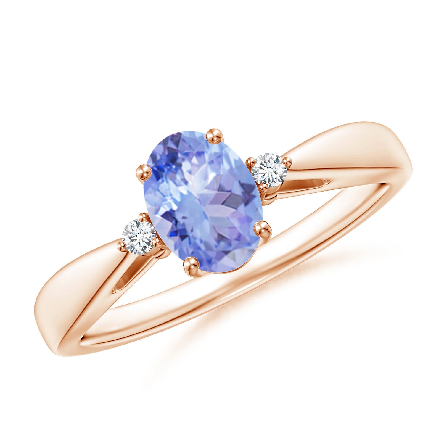 A - Tanzanite / 0.84 CT / 14 KT Rose Gold