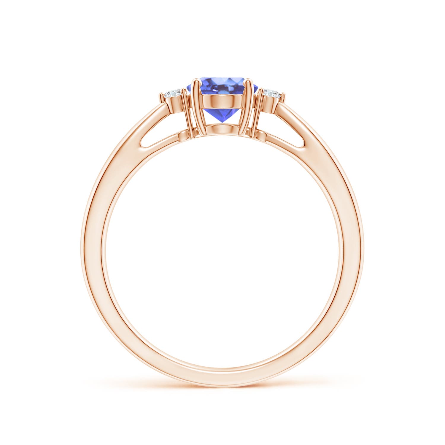 A - Tanzanite / 0.84 CT / 14 KT Rose Gold