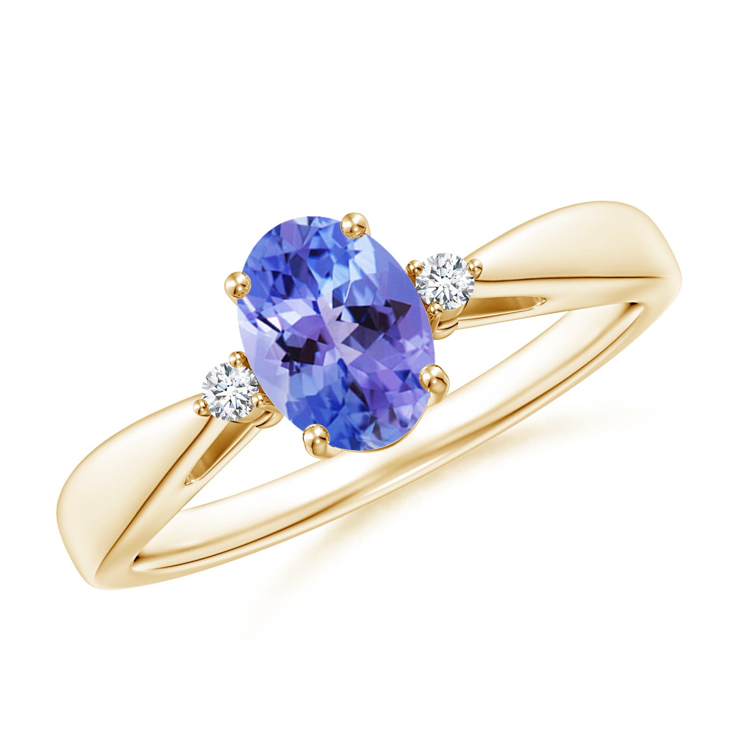 AA - Tanzanite / 0.84 CT / 14 KT Yellow Gold