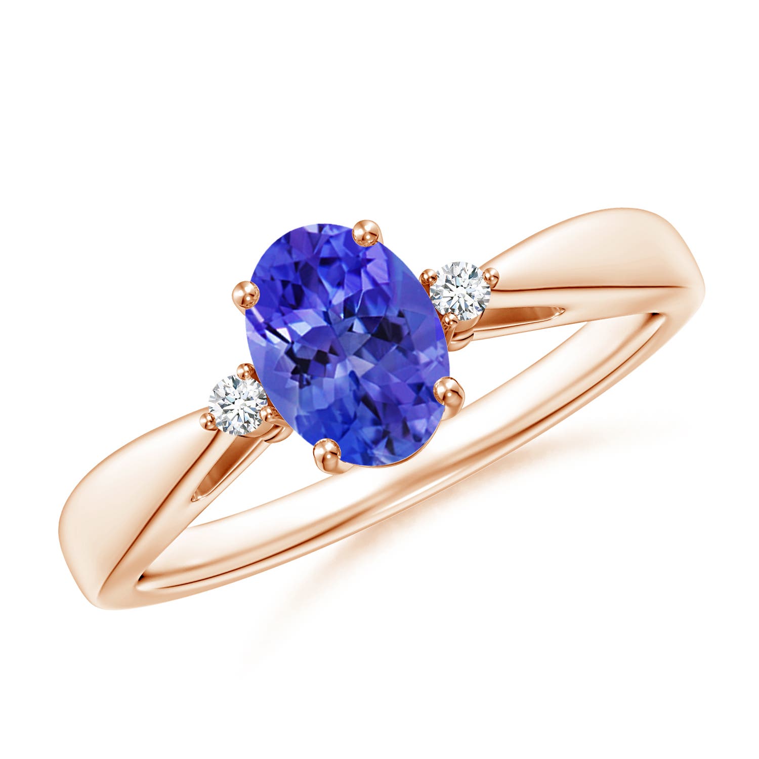 AAA - Tanzanite / 0.84 CT / 14 KT Rose Gold