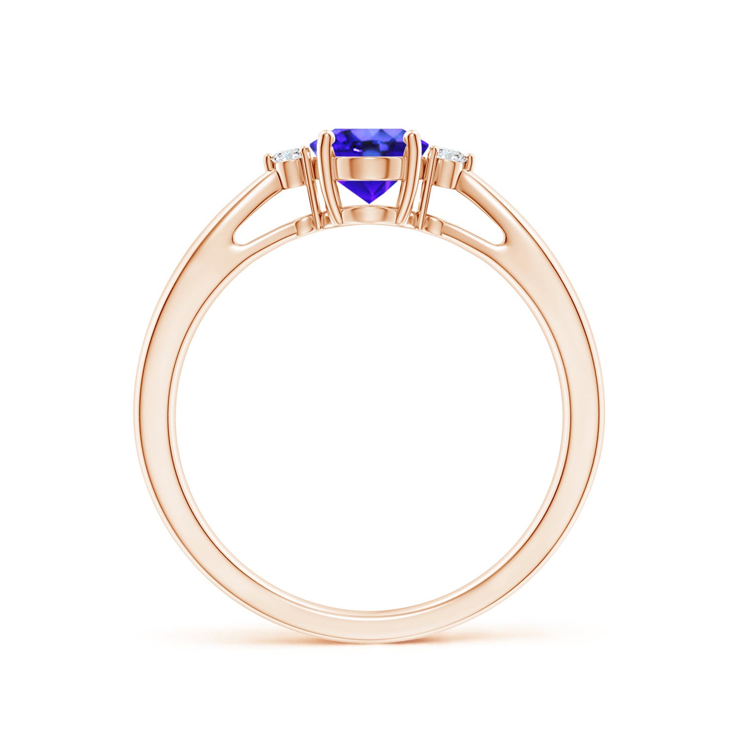 AAA - Tanzanite / 0.84 CT / 14 KT Rose Gold