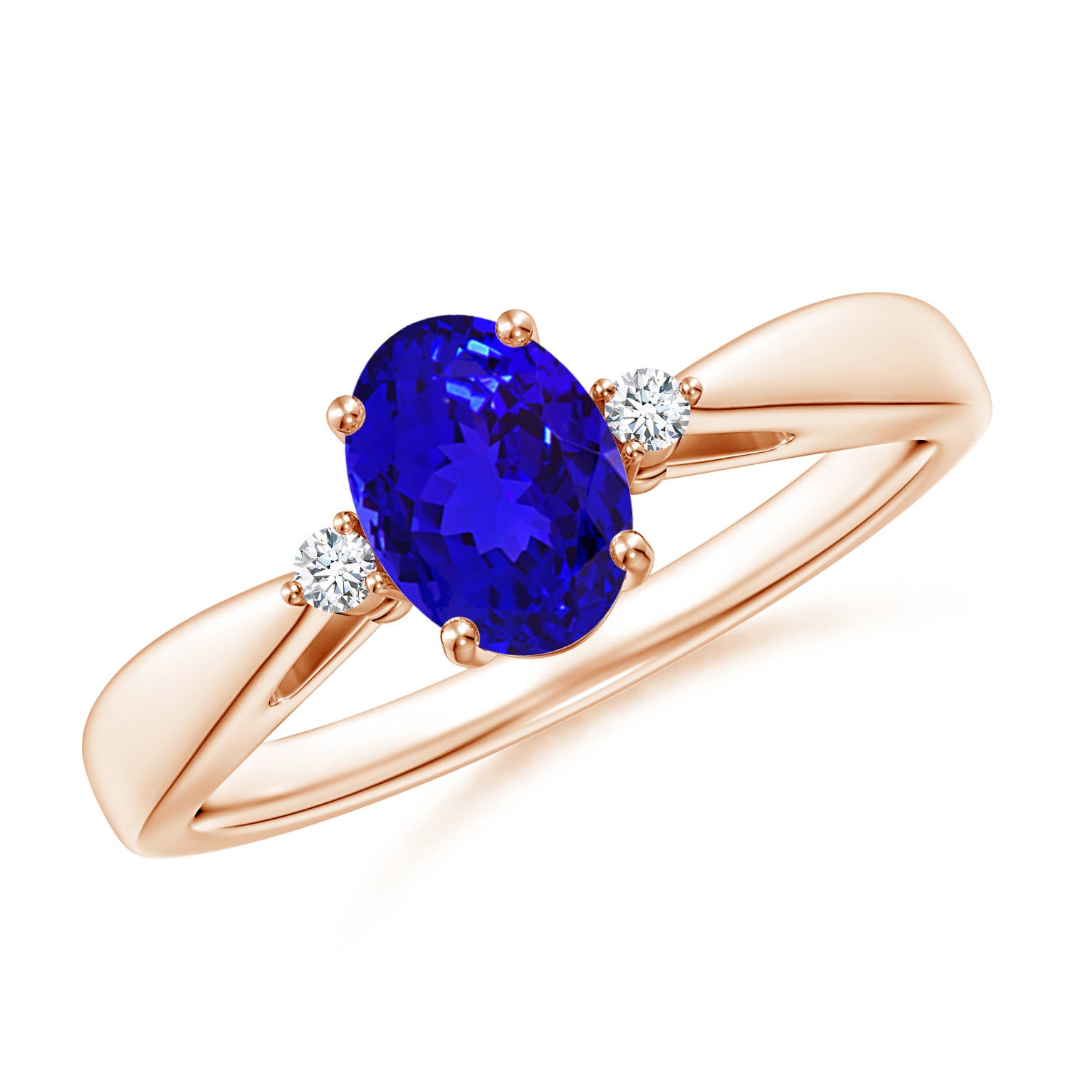 AAAA - Tanzanite / 0.84 CT / 14 KT Rose Gold