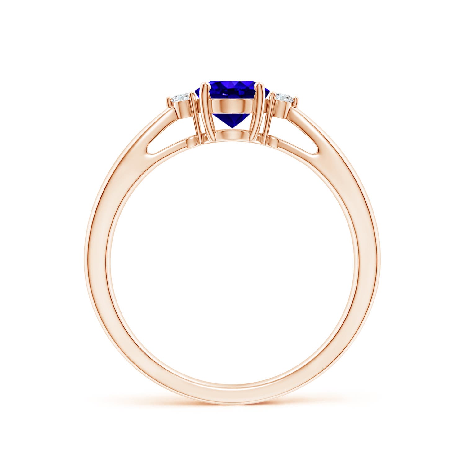 AAAA - Tanzanite / 0.84 CT / 14 KT Rose Gold