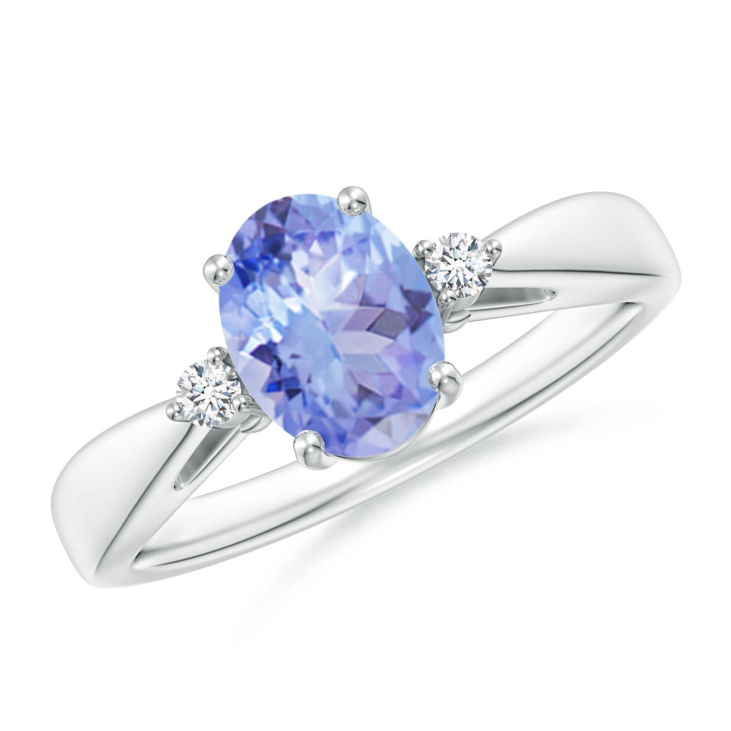 A - Tanzanite / 1.31 CT / 14 KT White Gold