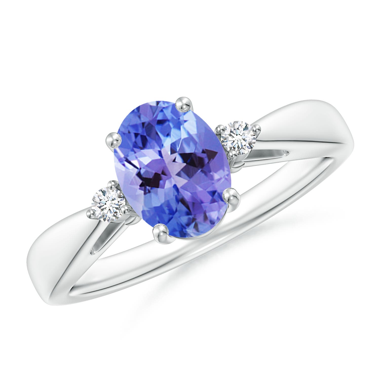 AA - Tanzanite / 1.31 CT / 14 KT White Gold