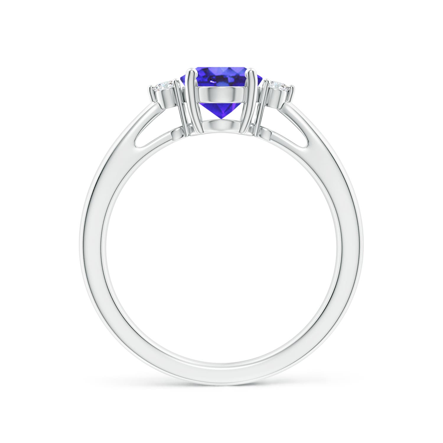 AA - Tanzanite / 1.31 CT / 14 KT White Gold