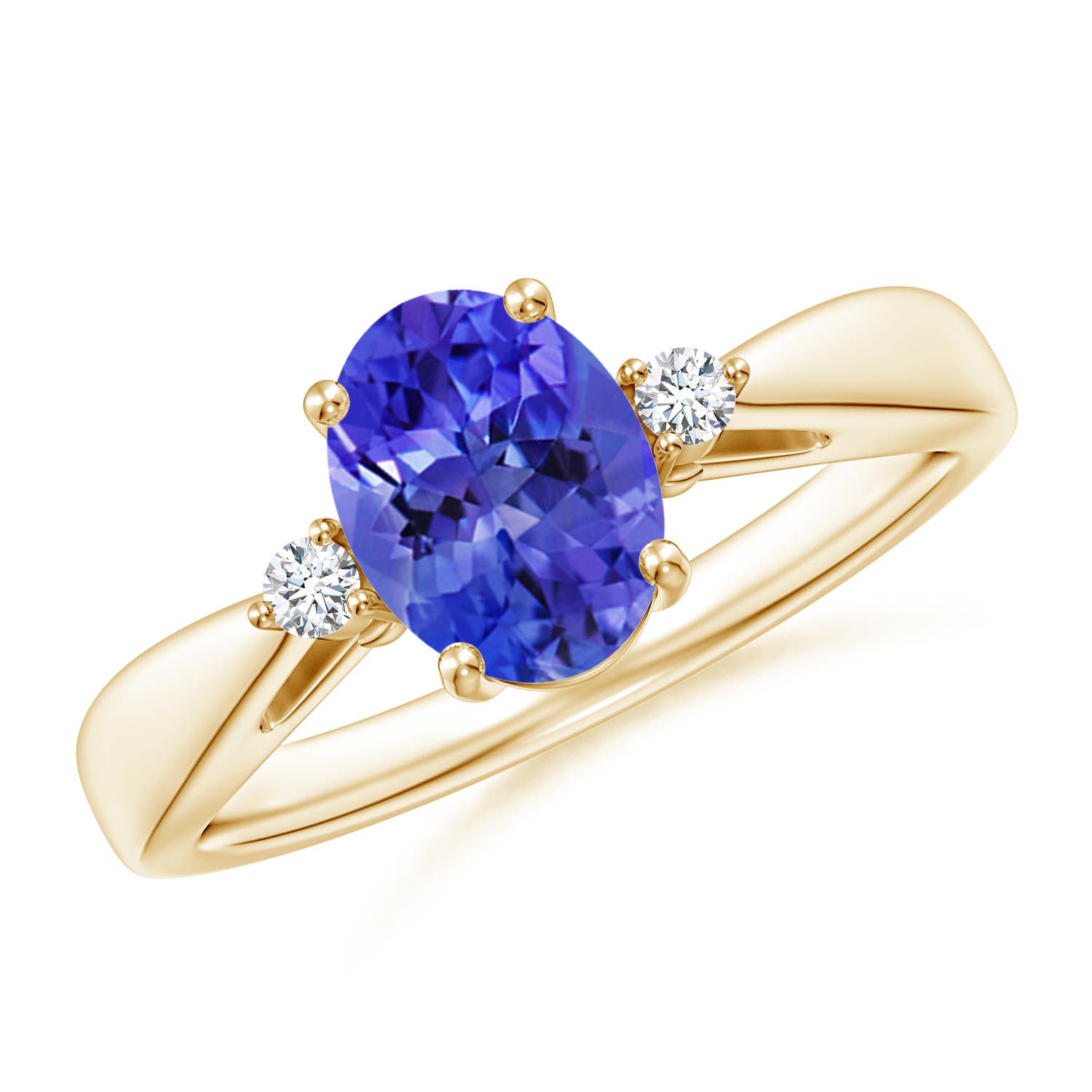 AAA - Tanzanite / 1.31 CT / 14 KT Yellow Gold