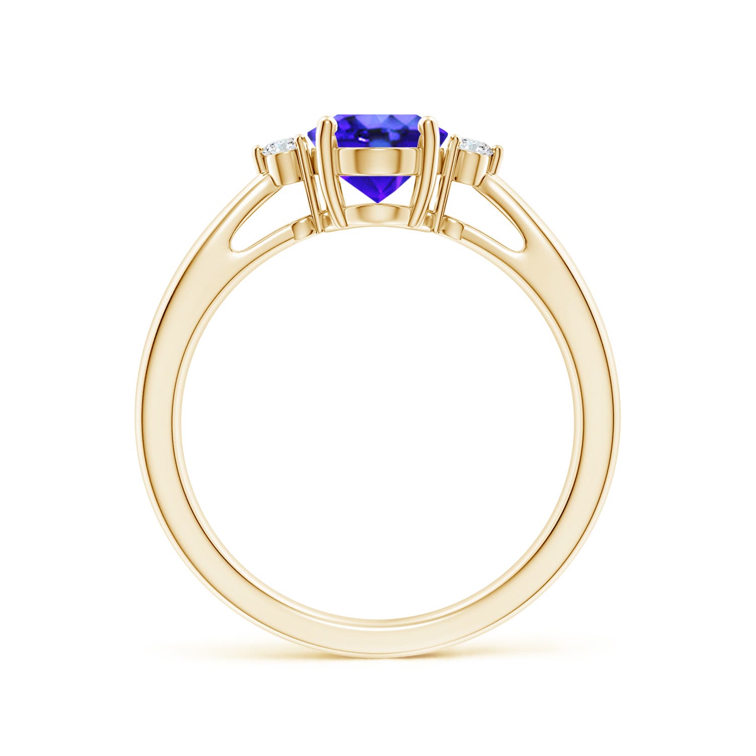 AAA - Tanzanite / 1.31 CT / 14 KT Yellow Gold