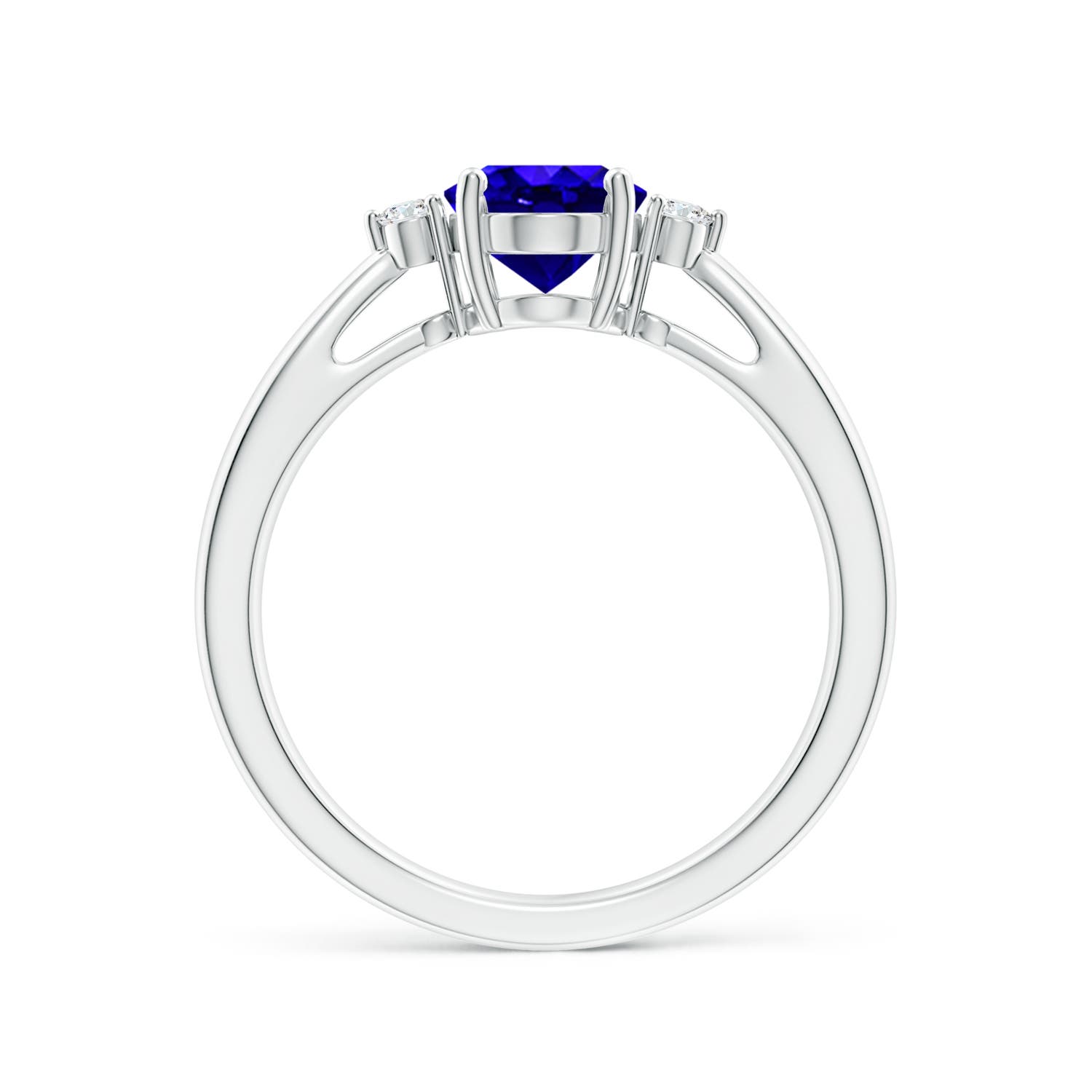 AAAA - Tanzanite / 1.31 CT / 14 KT White Gold