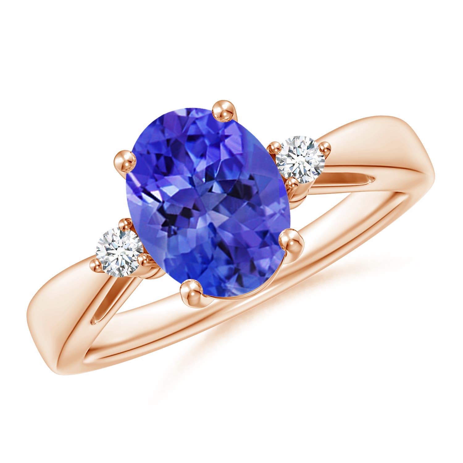 AAA - Tanzanite / 1.97 CT / 14 KT Rose Gold