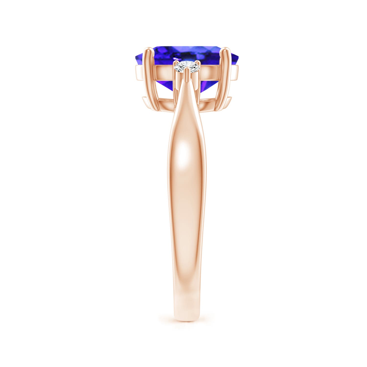 AAA - Tanzanite / 1.97 CT / 14 KT Rose Gold