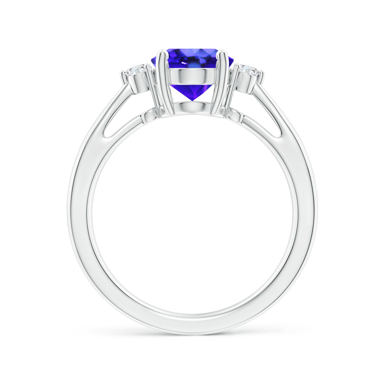 AAA - Tanzanite / 1.97 CT / 14 KT White Gold