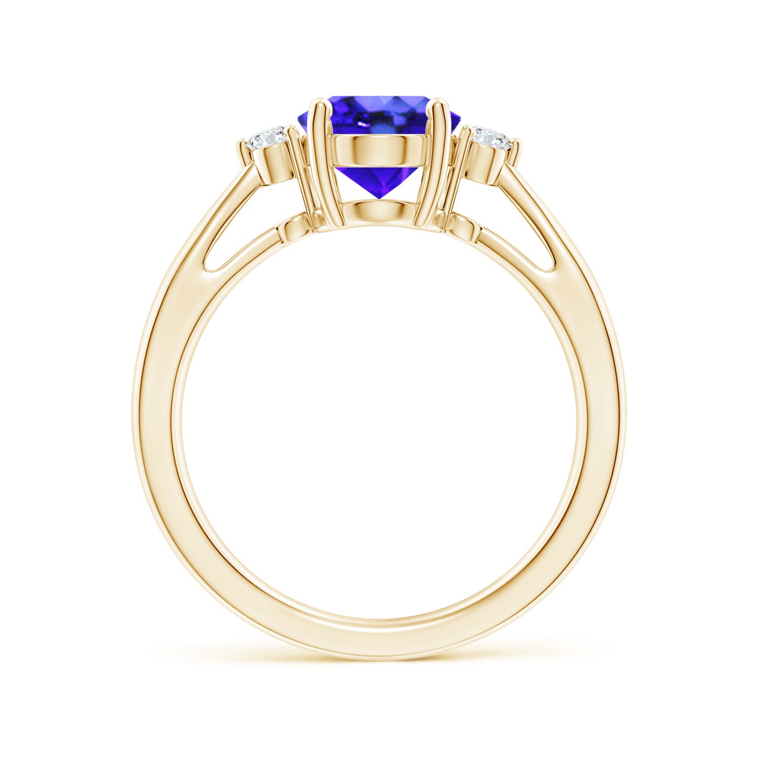 AAA - Tanzanite / 1.97 CT / 14 KT Yellow Gold