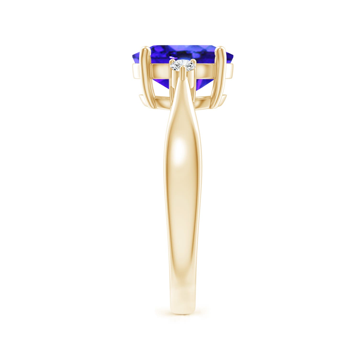 AAA - Tanzanite / 1.97 CT / 14 KT Yellow Gold