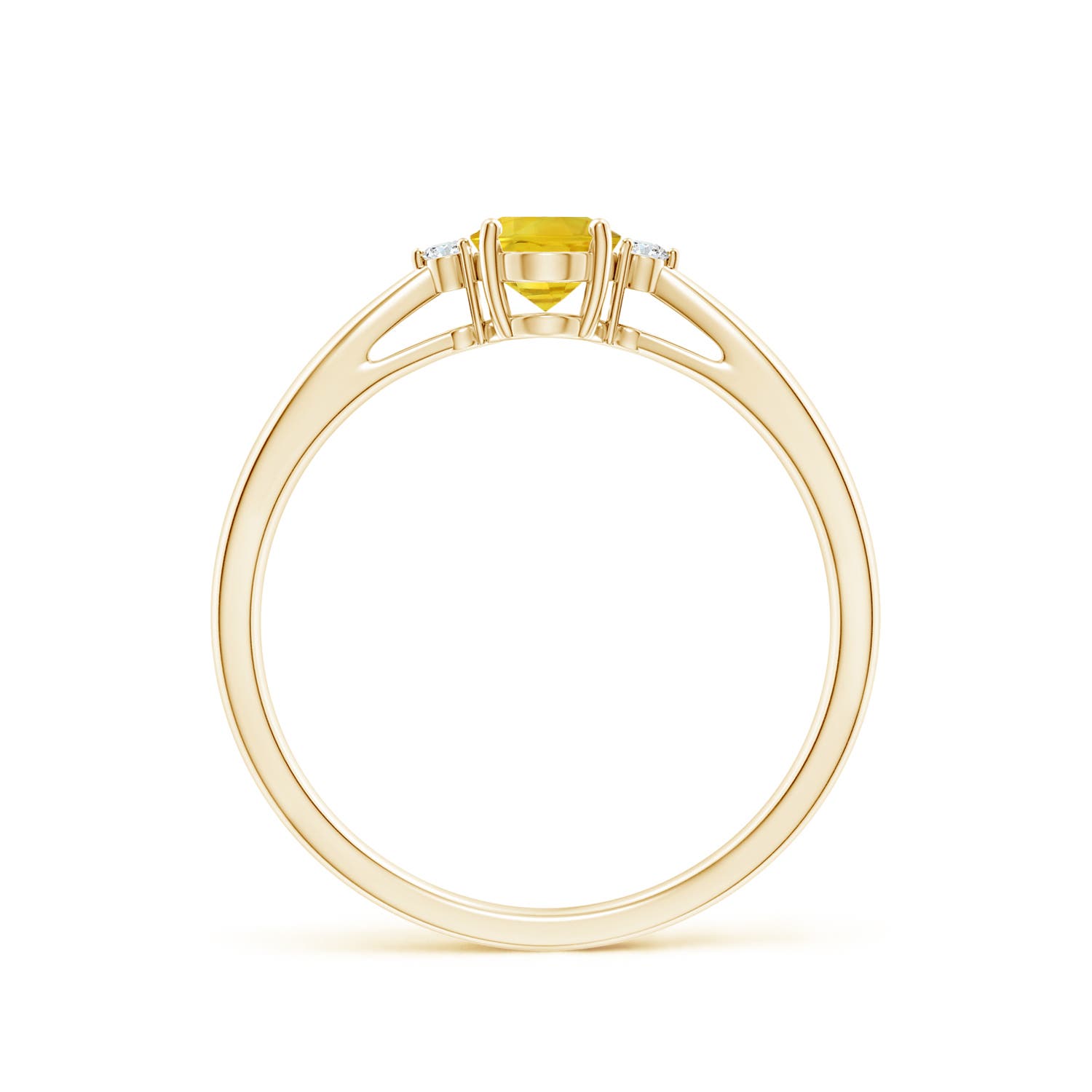 AAA - Yellow Sapphire / 0.69 CT / 14 KT Yellow Gold