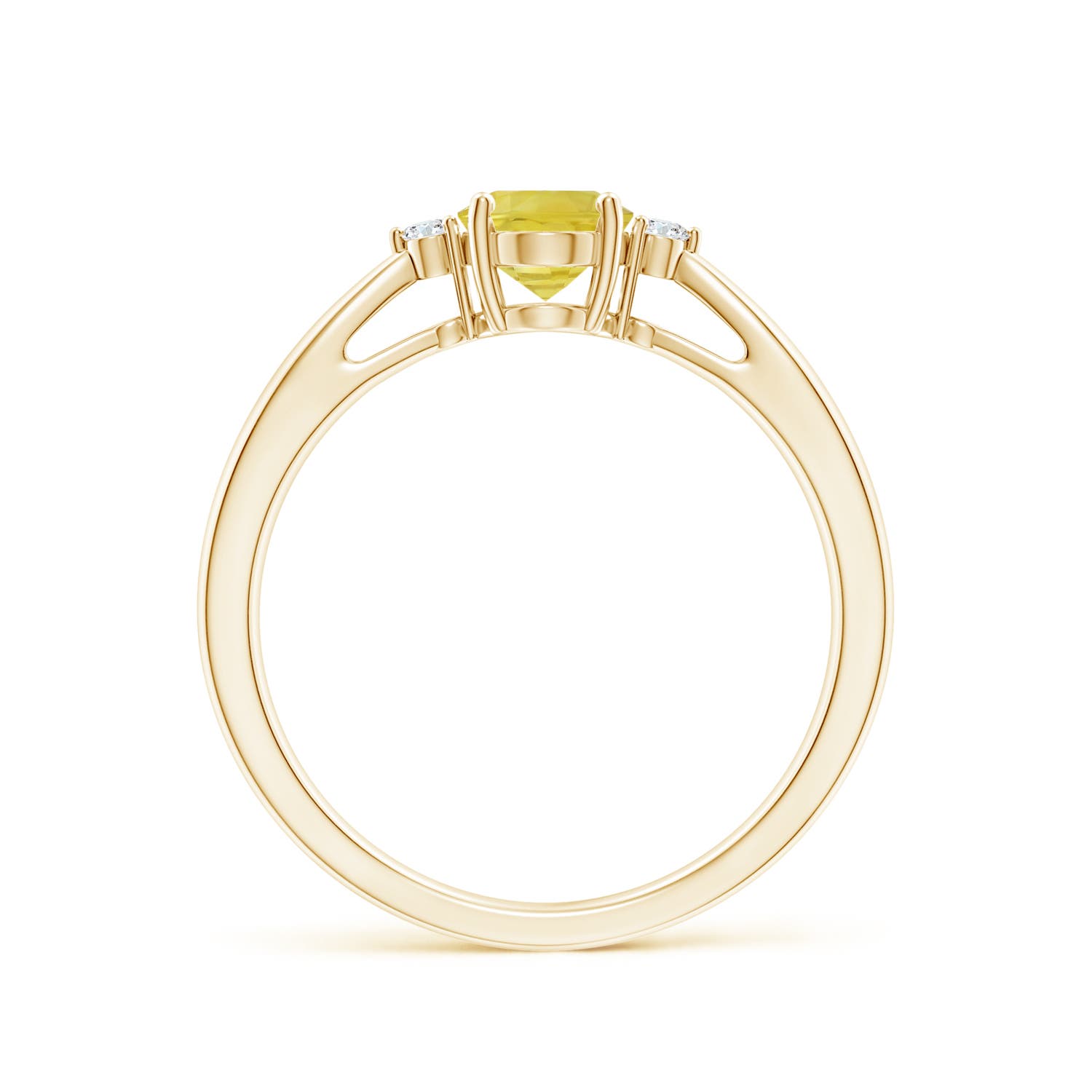 A - Yellow Sapphire / 1.04 CT / 14 KT Yellow Gold