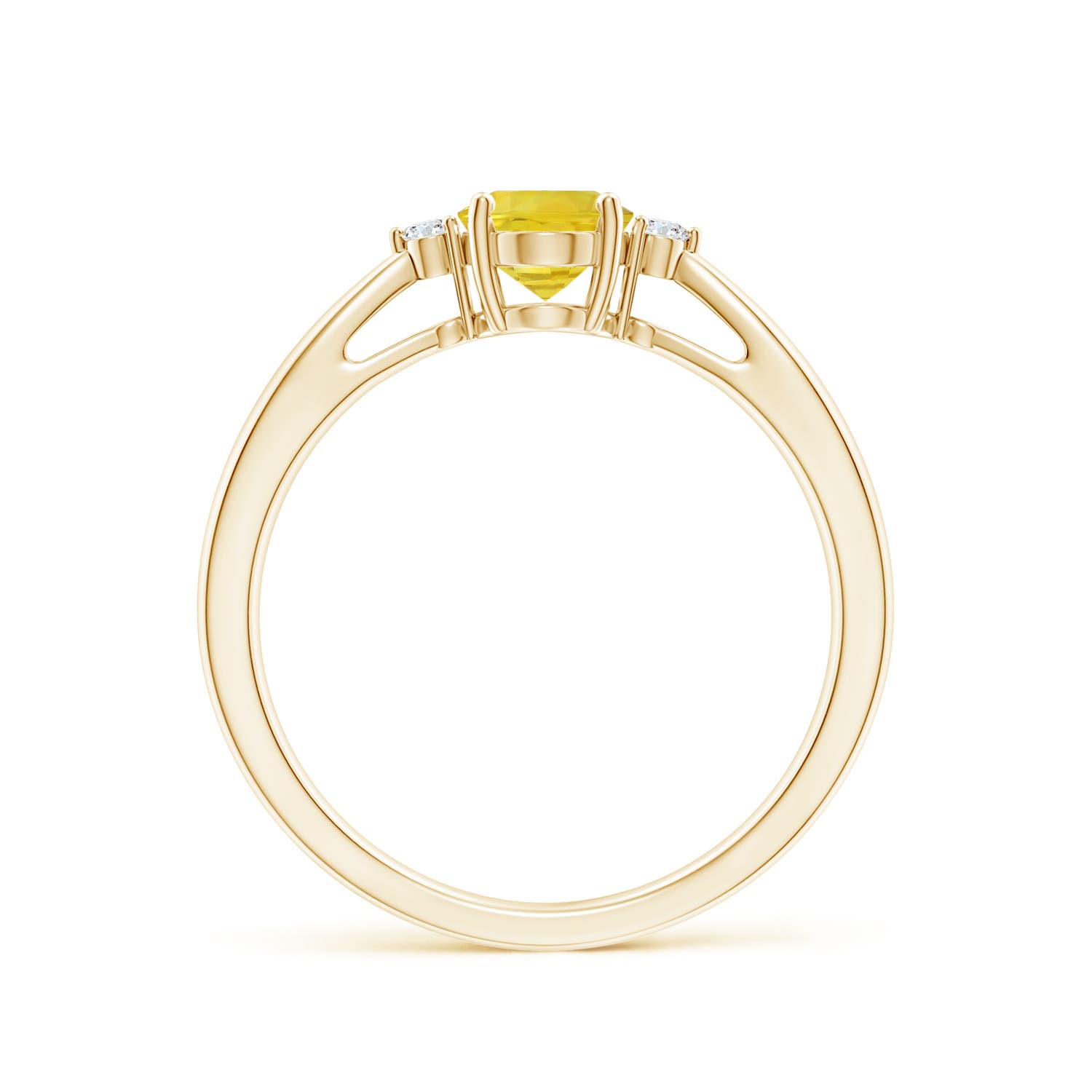 AA - Yellow Sapphire / 1.04 CT / 14 KT Yellow Gold