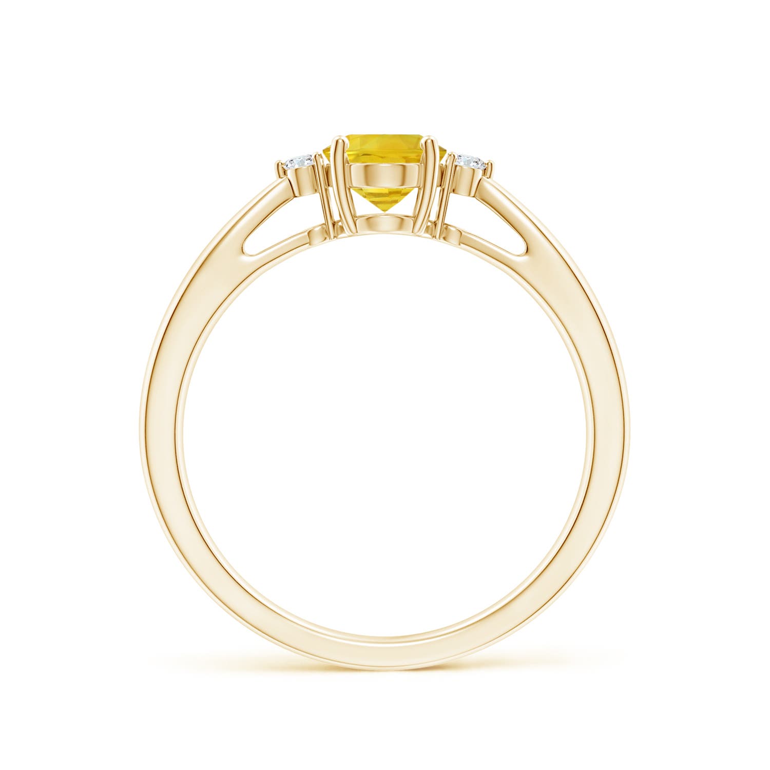 AAA - Yellow Sapphire / 1.04 CT / 14 KT Yellow Gold