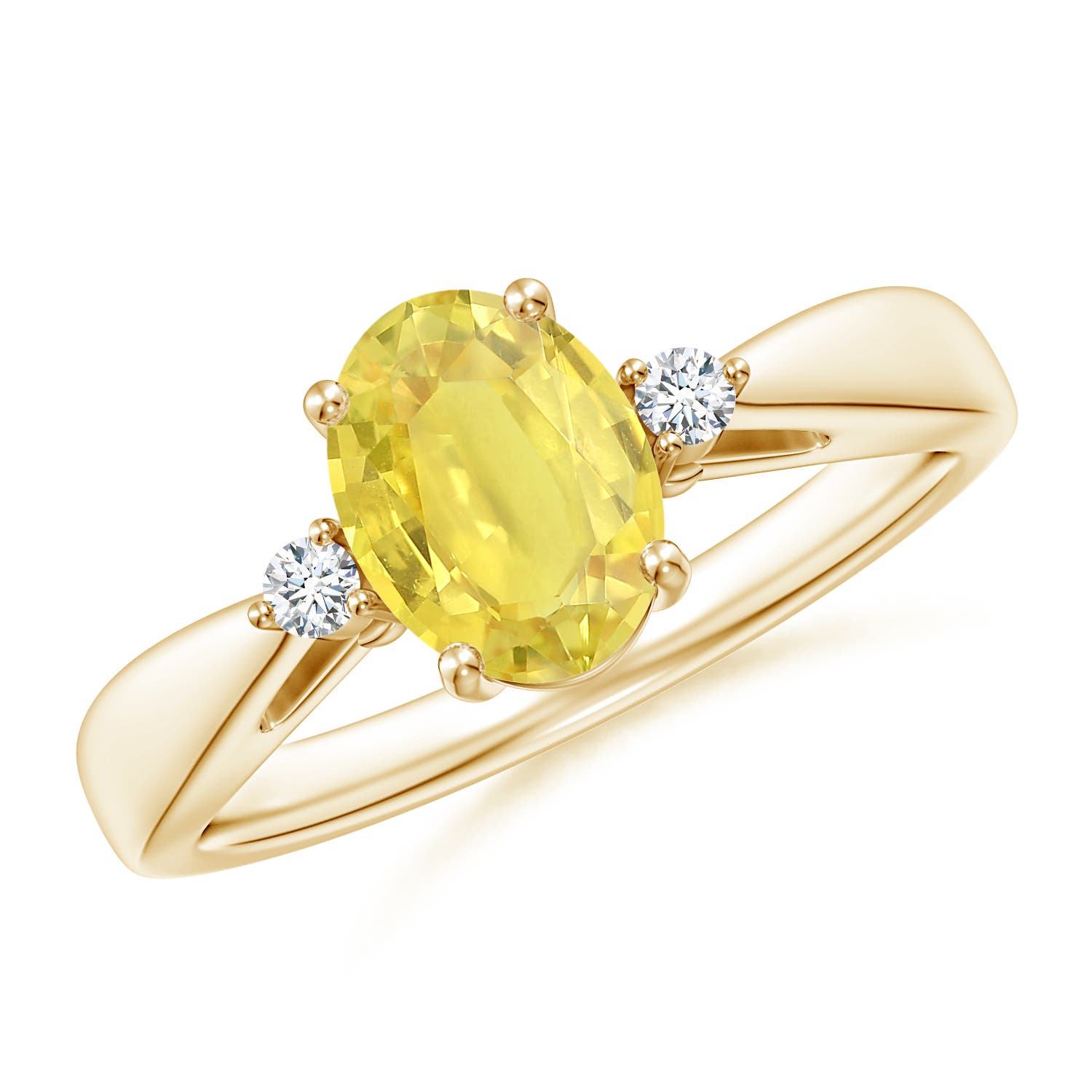 A - Yellow Sapphire / 1.56 CT / 14 KT Yellow Gold