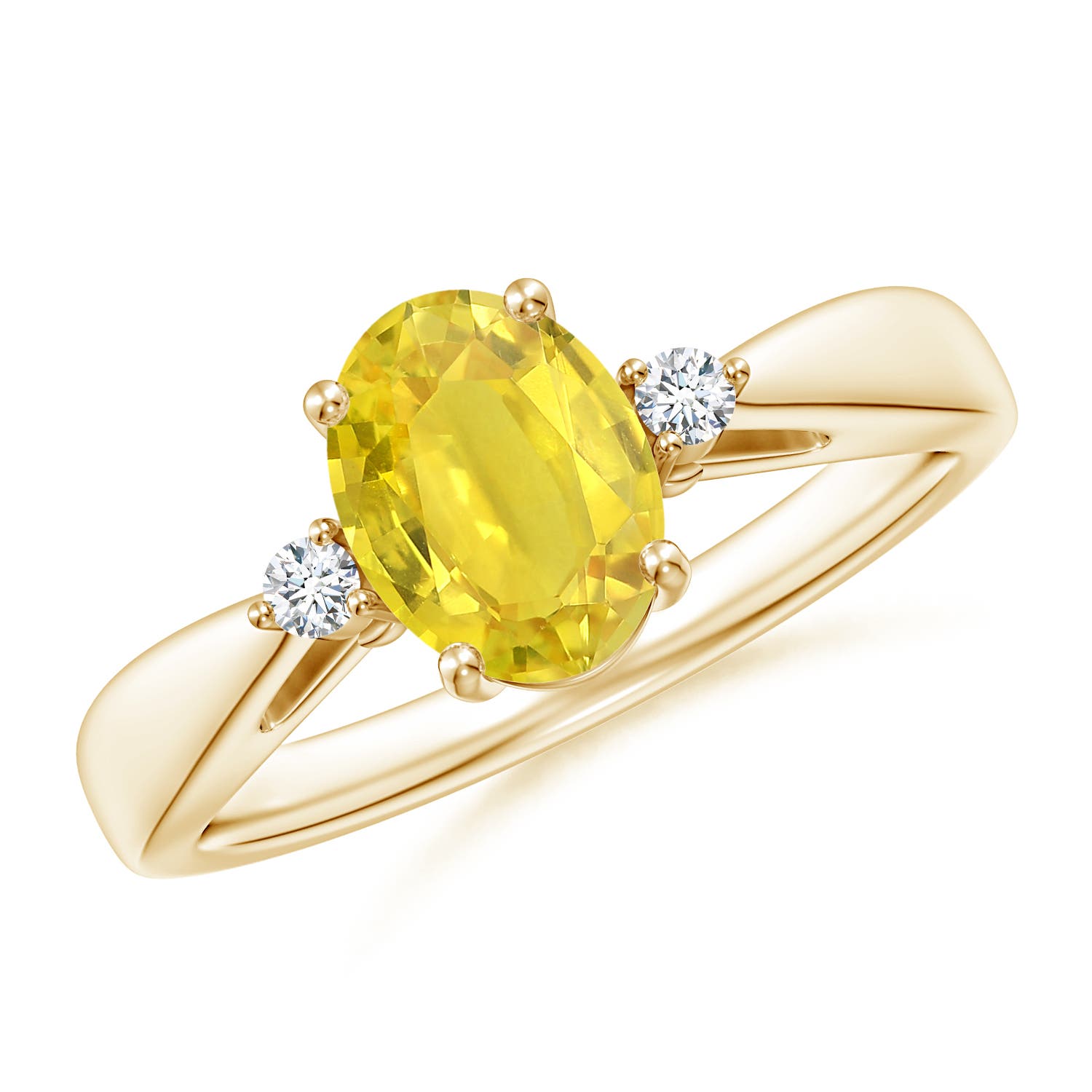 AA - Yellow Sapphire / 1.56 CT / 14 KT Yellow Gold