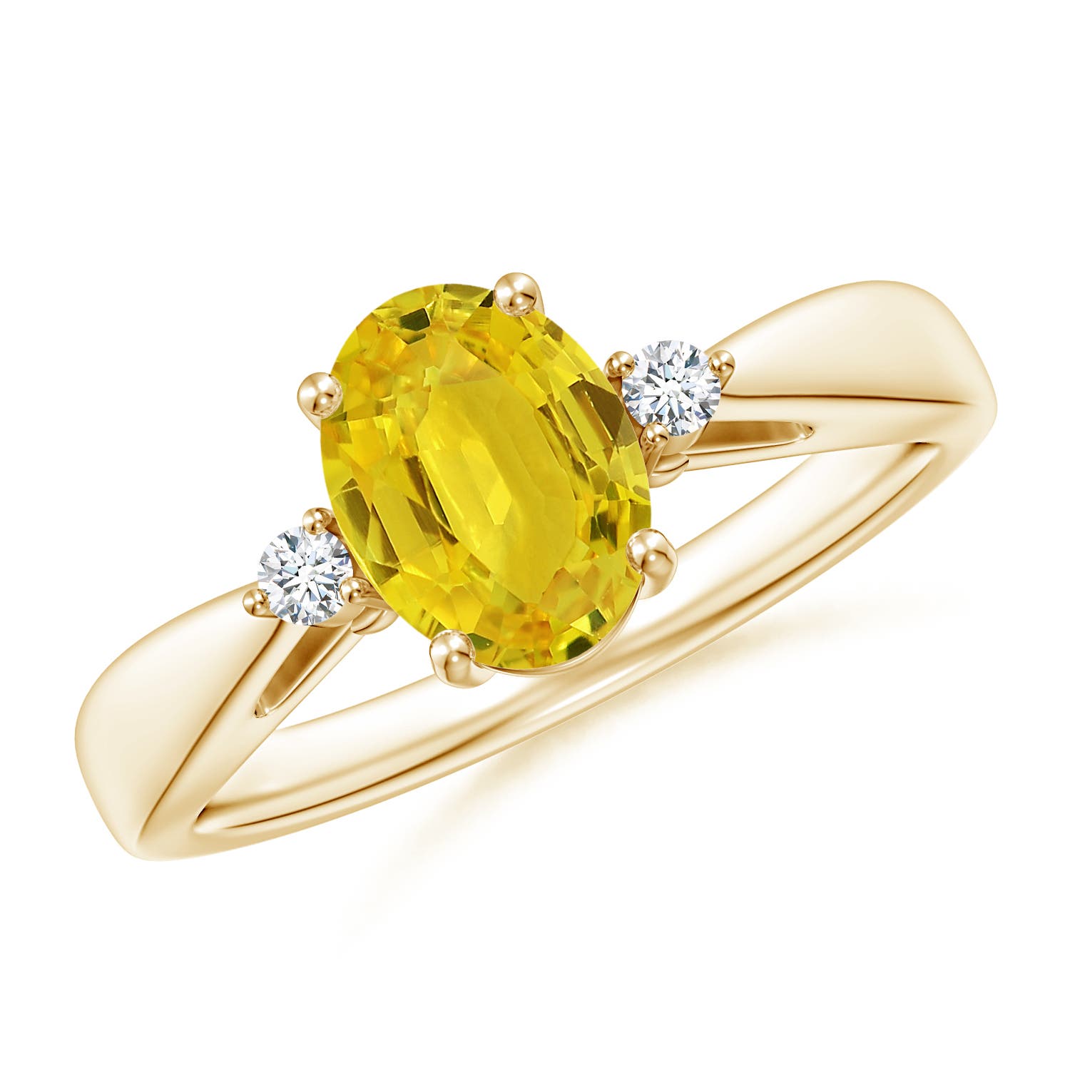 AAA - Yellow Sapphire / 1.56 CT / 14 KT Yellow Gold