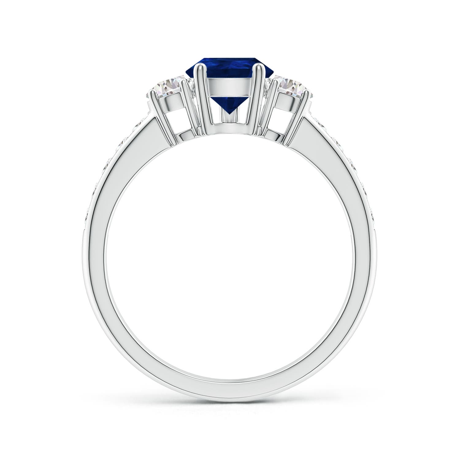 AA - Blue Sapphire / 2.01 CT / 14 KT White Gold