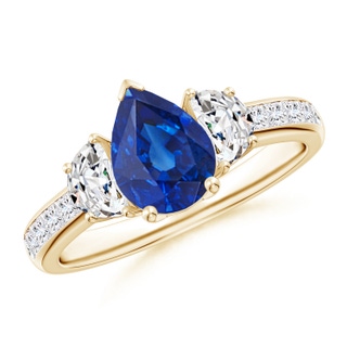 Pear AAA Blue Sapphire