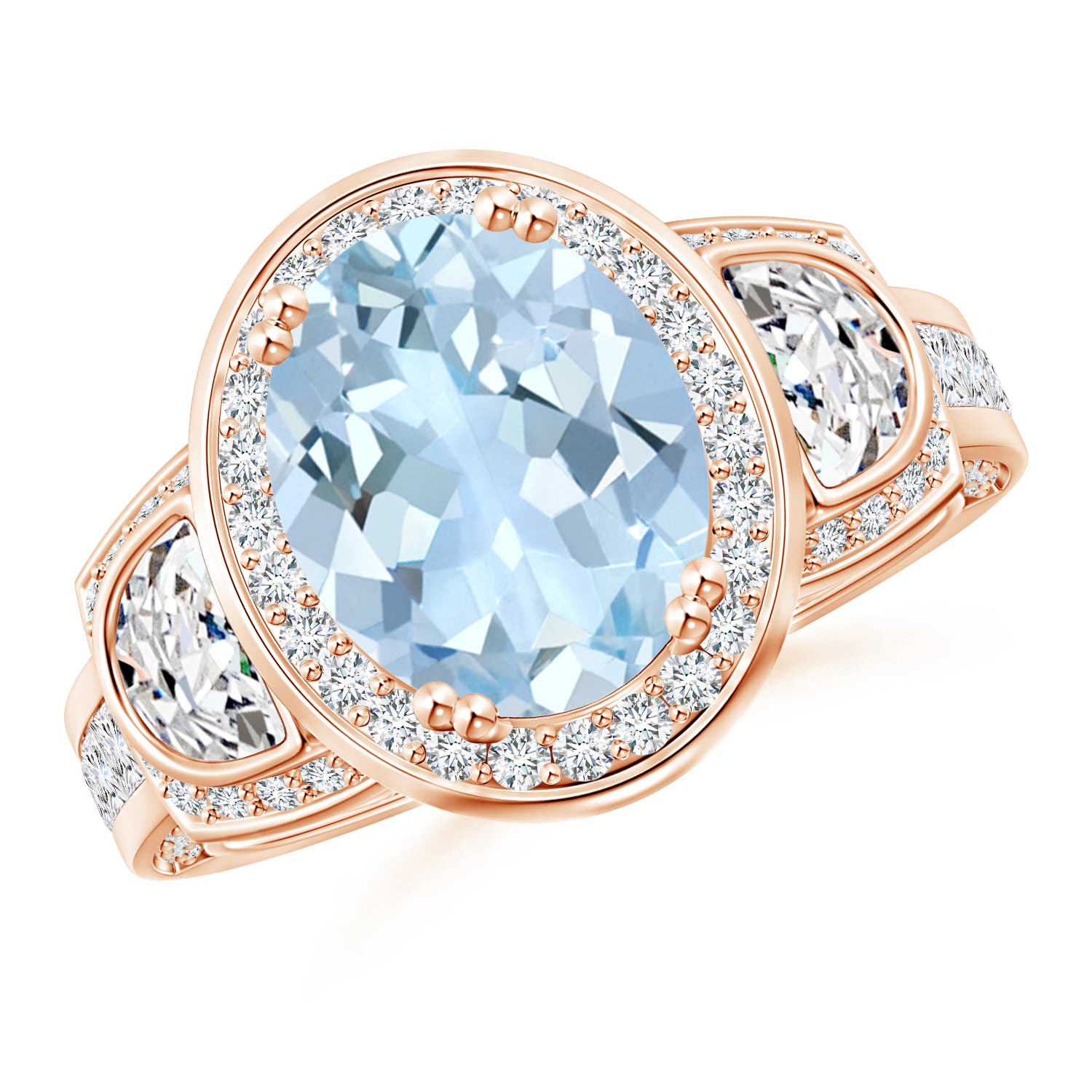 AA - Aquamarine / 3.54 CT / 14 KT Rose Gold