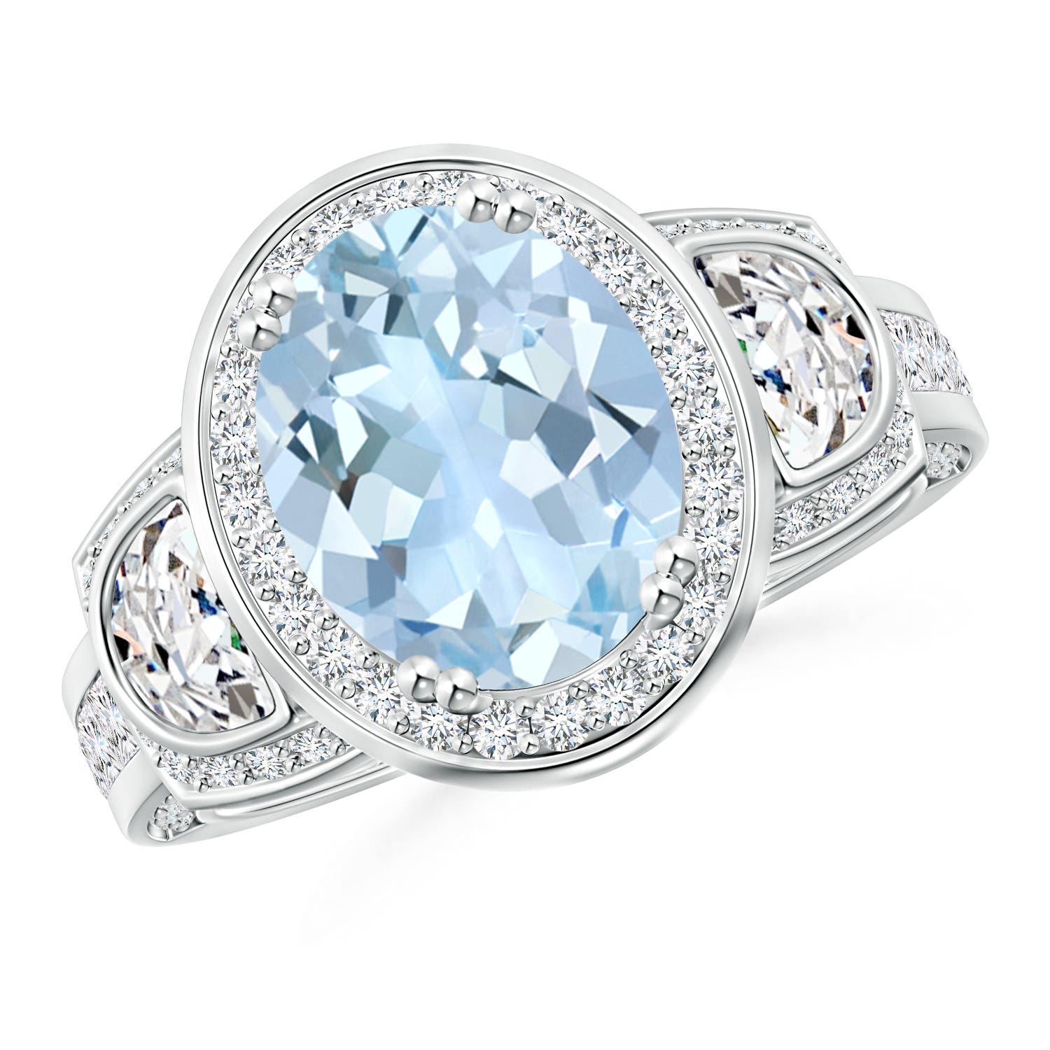 AA - Aquamarine / 3.54 CT / 14 KT White Gold