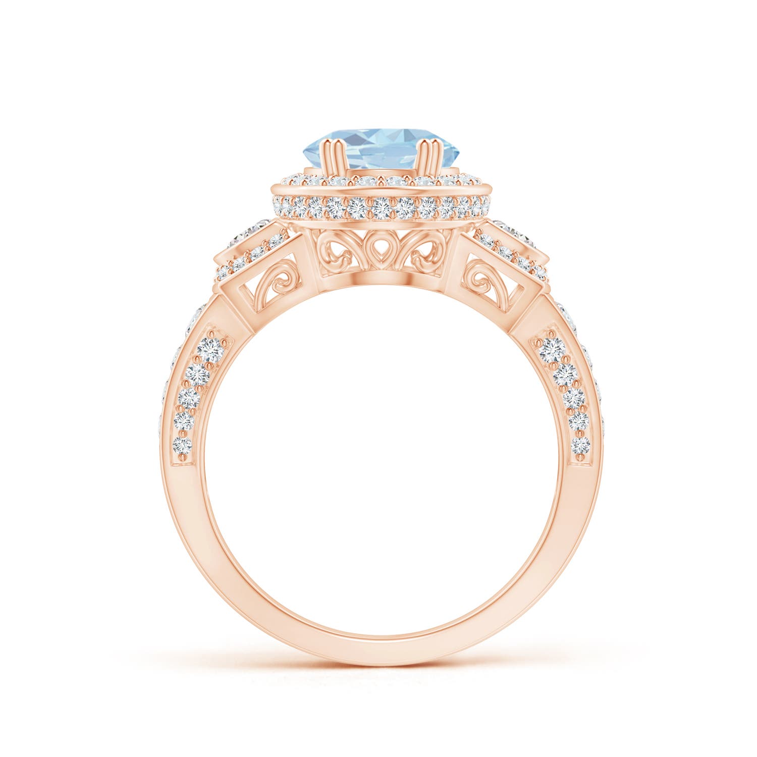 A - Aquamarine / 2.61 CT / 14 KT Rose Gold