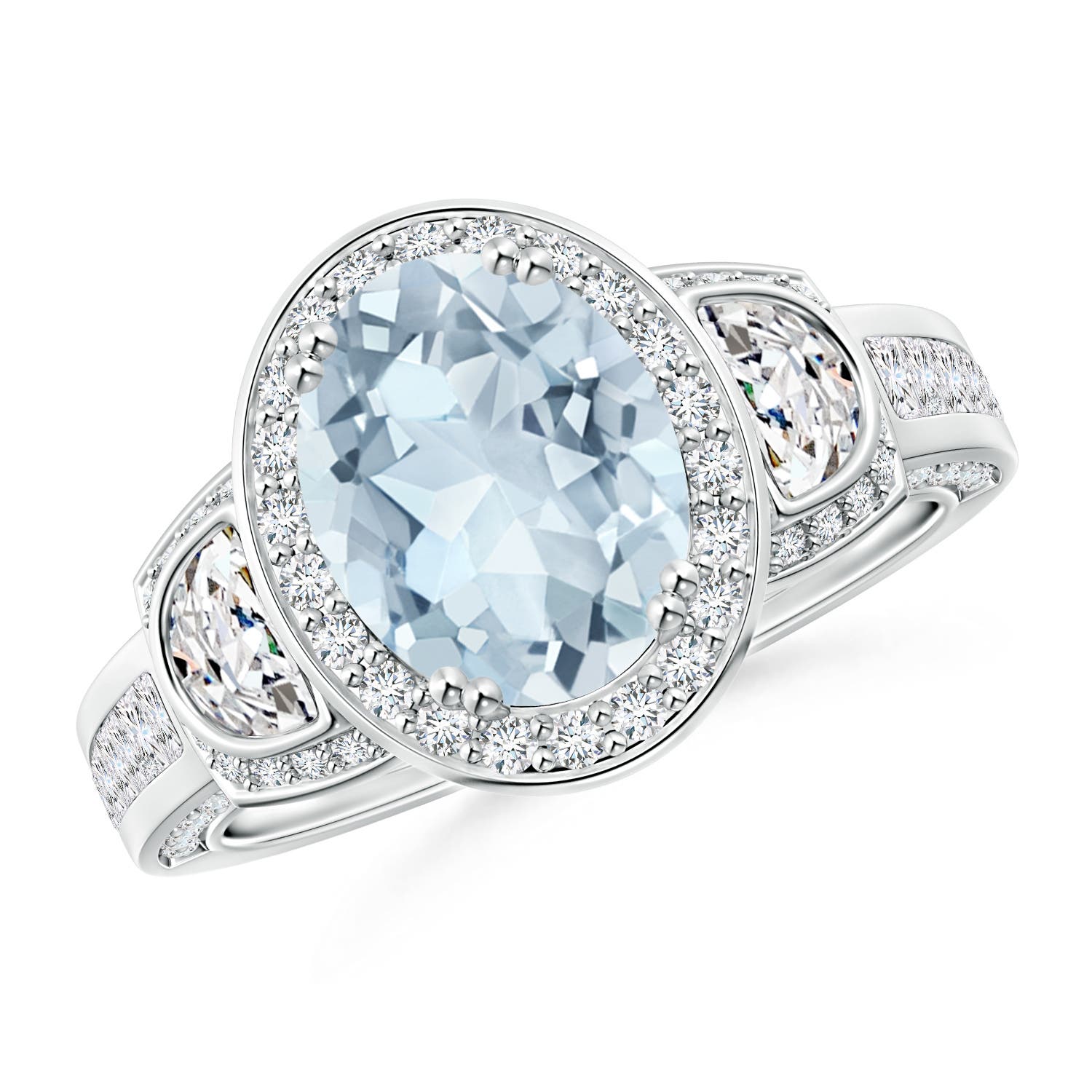 A - Aquamarine / 2.61 CT / 14 KT White Gold