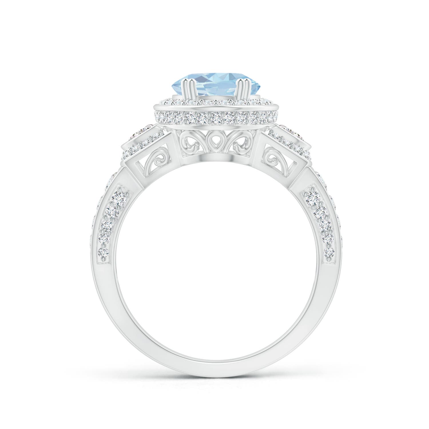 A - Aquamarine / 2.61 CT / 14 KT White Gold