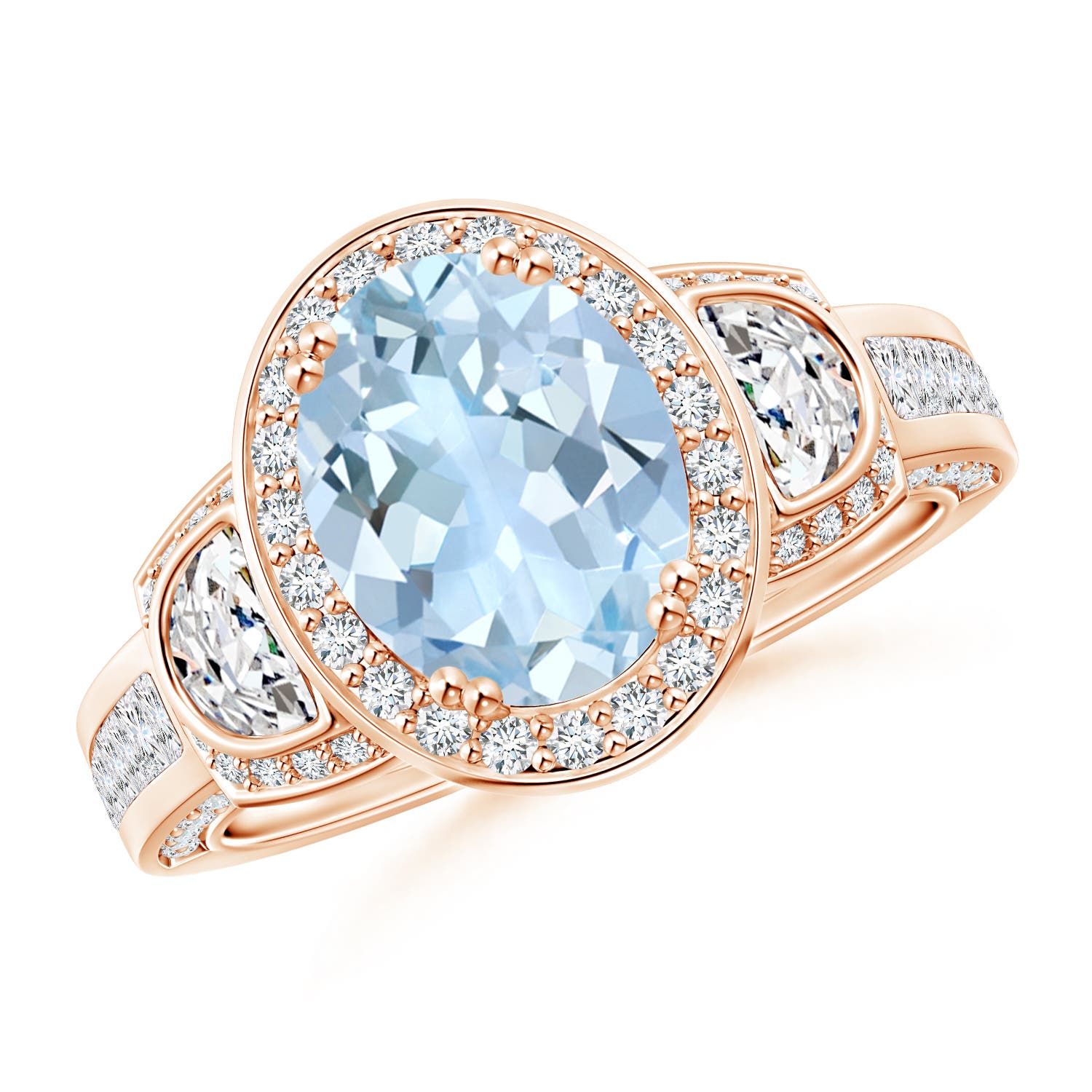 AA - Aquamarine / 2.61 CT / 14 KT Rose Gold