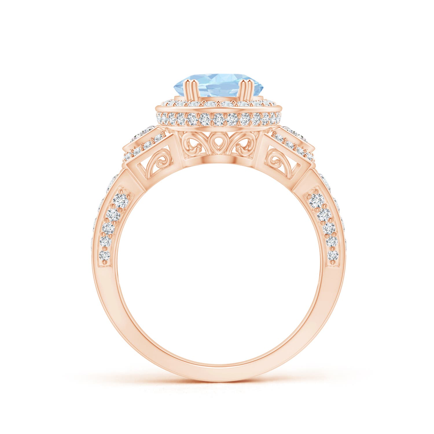 AA - Aquamarine / 2.61 CT / 14 KT Rose Gold