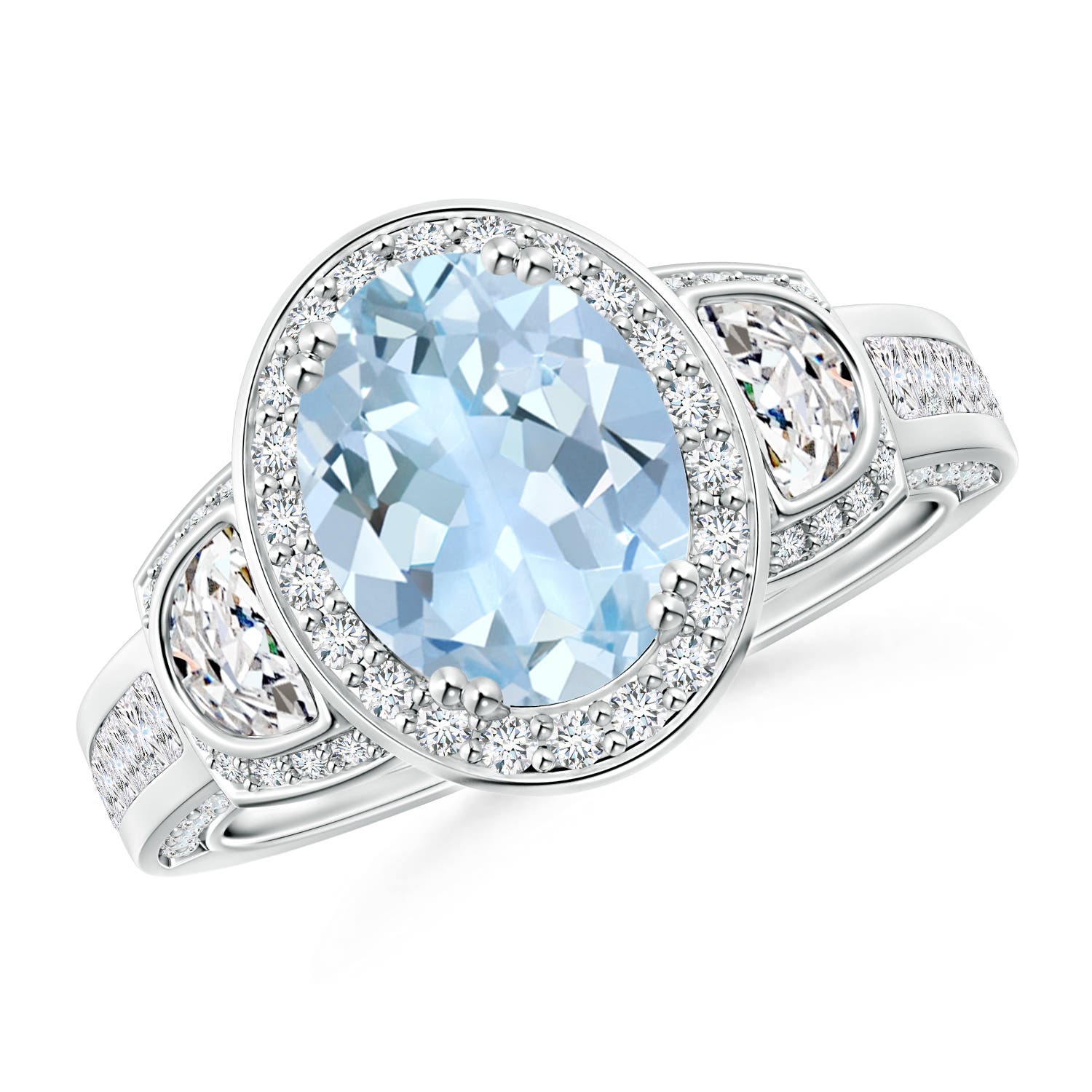 AA - Aquamarine / 2.61 CT / 14 KT White Gold