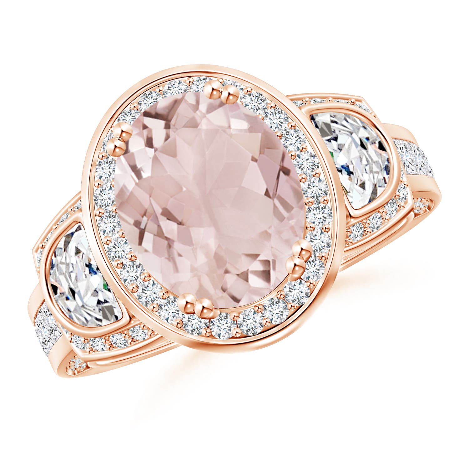 A - Morganite / 3.69 CT / 14 KT Rose Gold