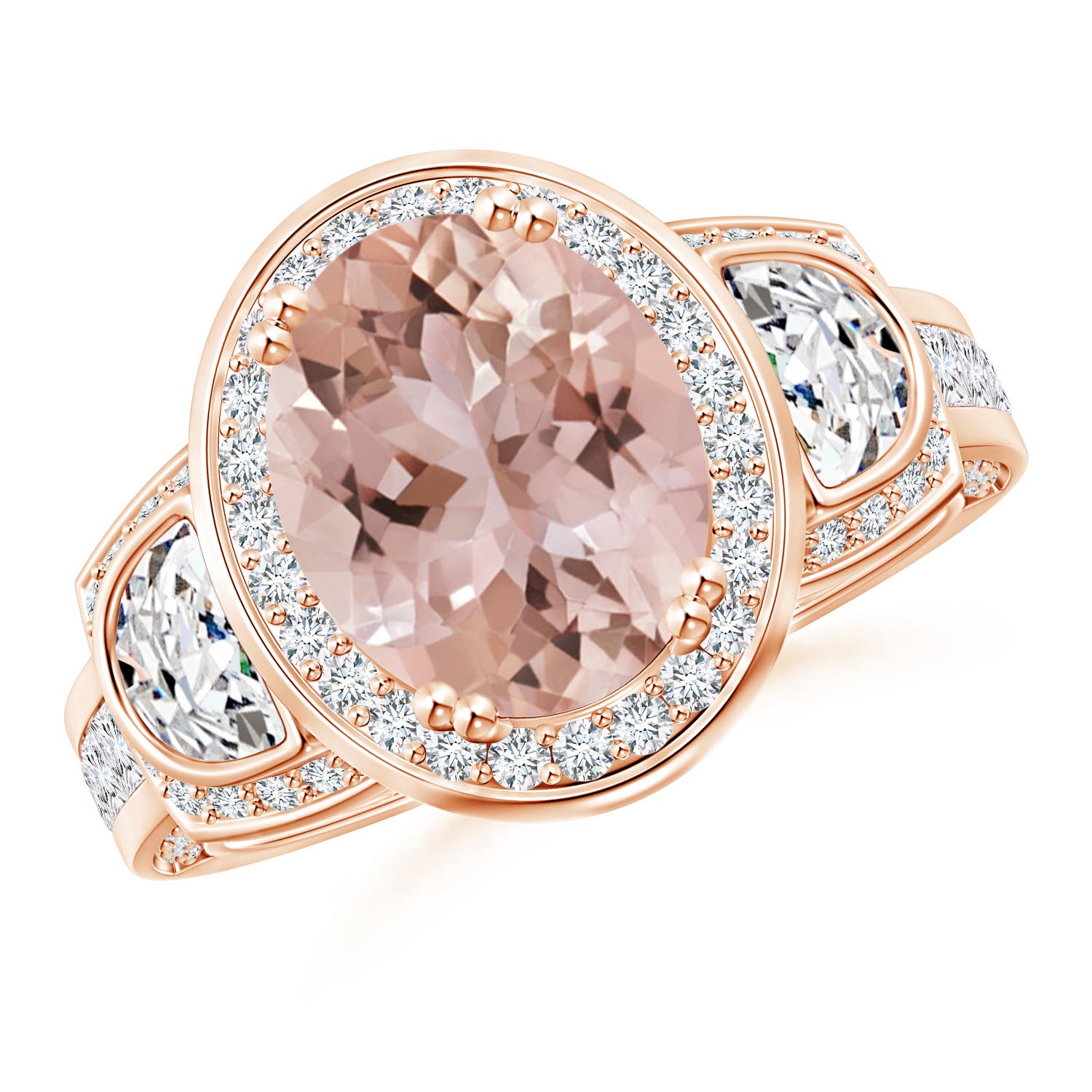 AAA - Morganite / 3.69 CT / 14 KT Rose Gold