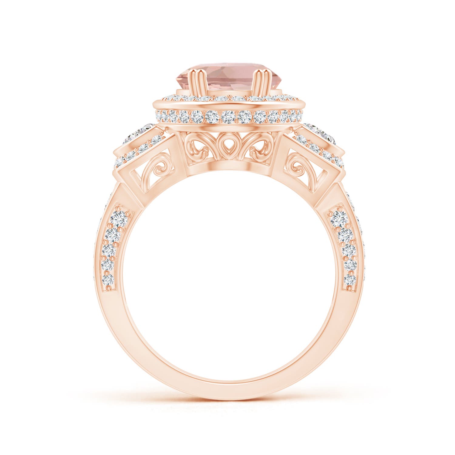 AAA - Morganite / 3.69 CT / 14 KT Rose Gold