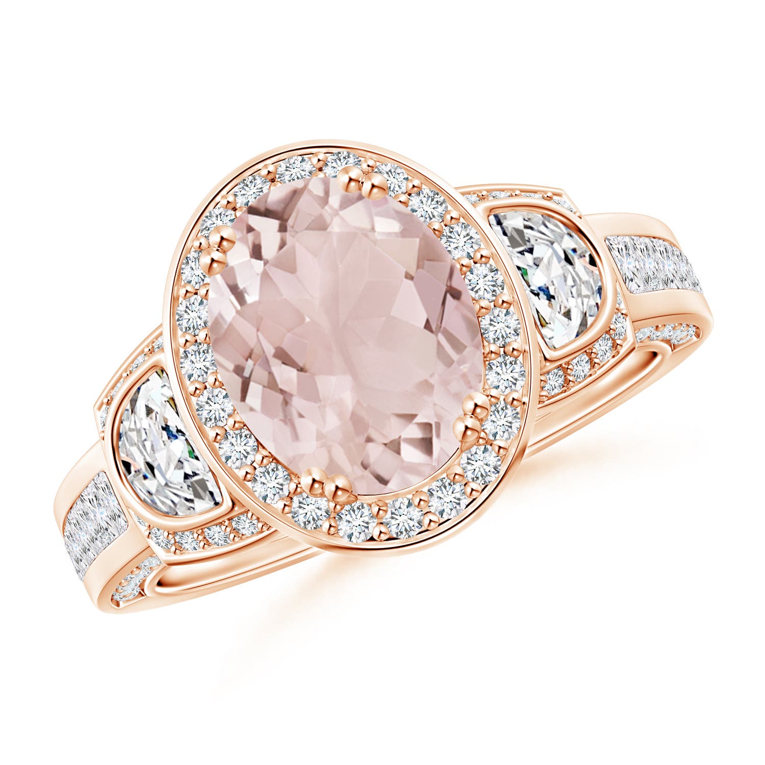 A - Morganite / 2.6 CT / 14 KT Rose Gold