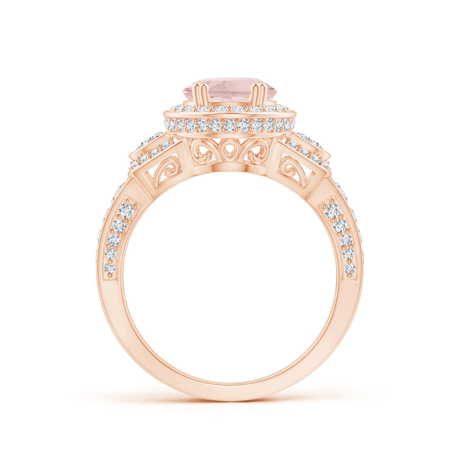 A - Morganite / 2.6 CT / 14 KT Rose Gold