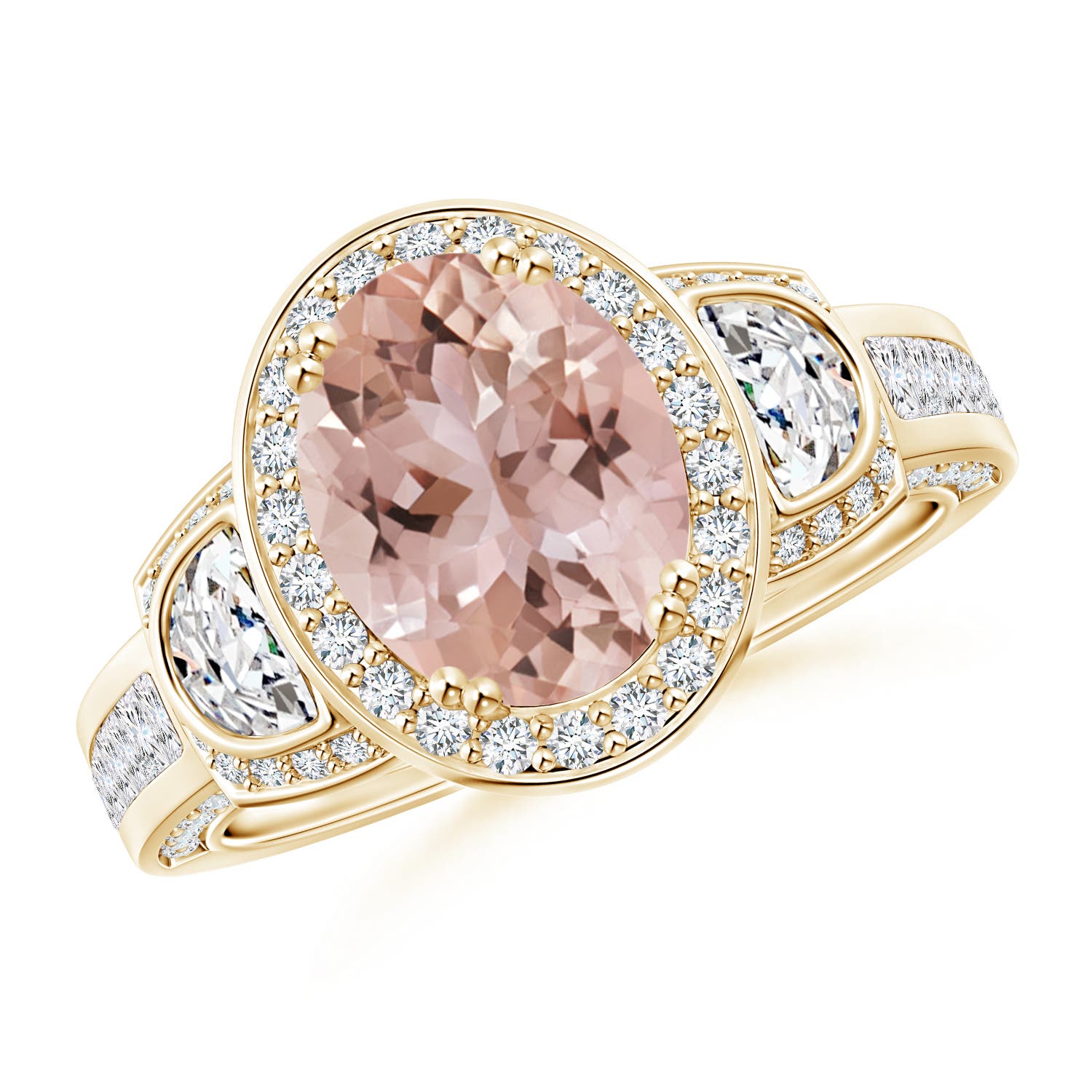 AAA - Morganite / 2.6 CT / 14 KT Yellow Gold