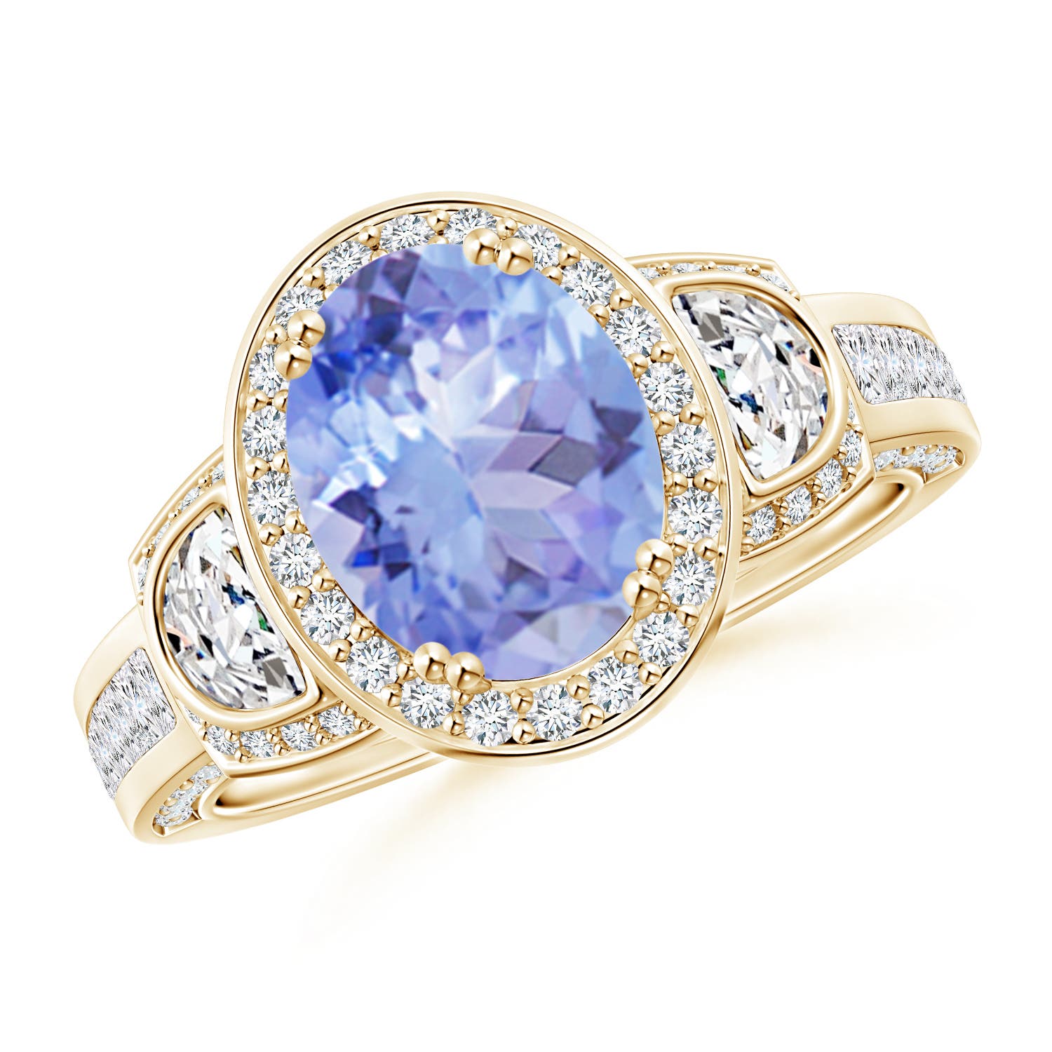 A - Tanzanite / 2.85 CT / 14 KT Yellow Gold